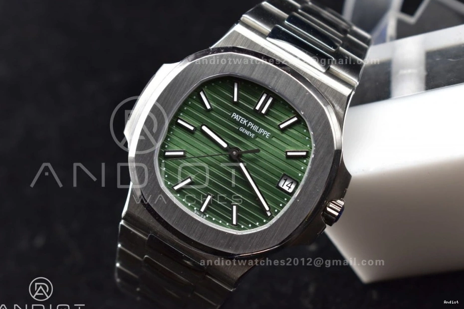 Dial Best V2 SS On Nautilus Textured Edition A324 1A Green Clone 1:1 Bracelet Super 5711 3KF 1107